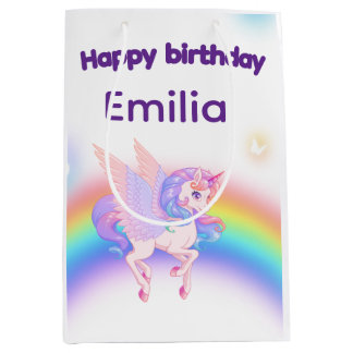 Unicorn Rainbow Birthday Gift Bag