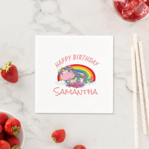 unicorn rainbow birthday Party Napkin