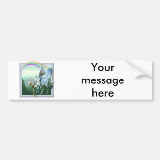Unicorn Rainbow Bumper Sticker