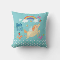 Unicorn Rainbow Clouds and Flowers Little Dreamer