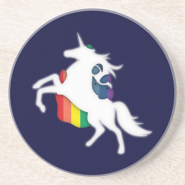 Unicorn & Rainbow Coaster (Front)