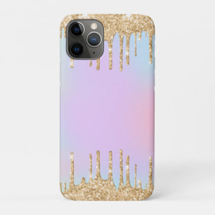 Unicorn Rainbow Colours Bright Golden Dripping Case-Mate iPhone Case