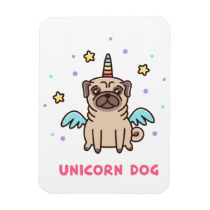 Unicorn Rainbow Dog Magnet
