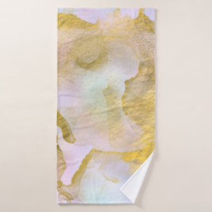 *~* Unicorn Rainbow Holograghic Pastel Gold AP1 Bath Towel