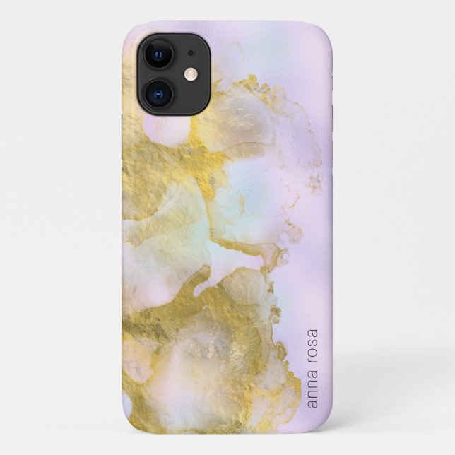 *~* Unicorn Rainbow Holograghic Pastel Magic AP1 Case-Mate iPhone Case (Back)
