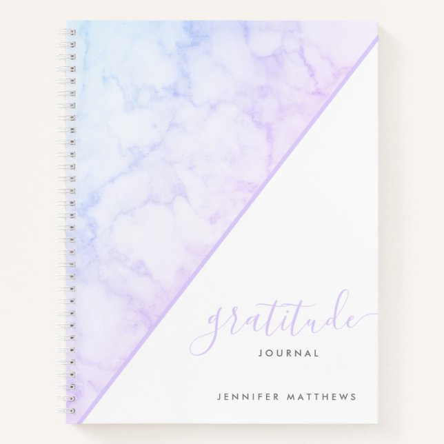 Unicorn Rainbow Holographic Chic Personalised Notebook (Front)