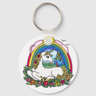 Unicorn & Rainbow Key Ring