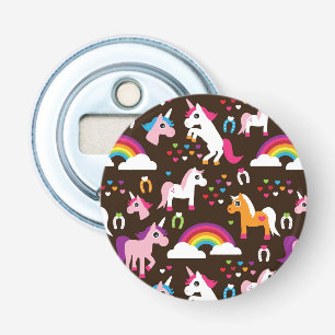 unicorn rainbow kids background horse bottle opener
