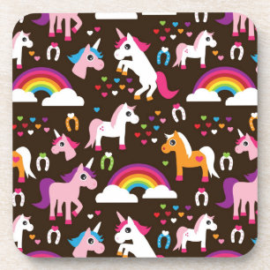 unicorn rainbow kids background horse coaster
