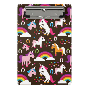 unicorn rainbow kids background horse mini clipboard