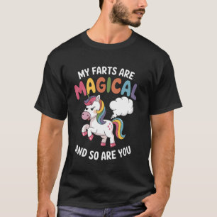Unicorn Rainbow Magical Farts Fantasy Funny Gift T-Shirt