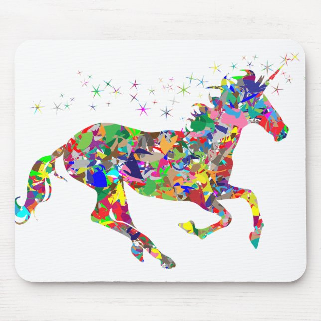 Unicorn Rainbow Mouse Pad (Front)