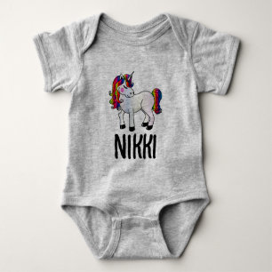 UNICORN RAINBOW NAME TODDLERS JUMPER T-SHIRTS