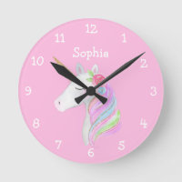 Unicorn Rainbow Personalized Girl Name Pastel