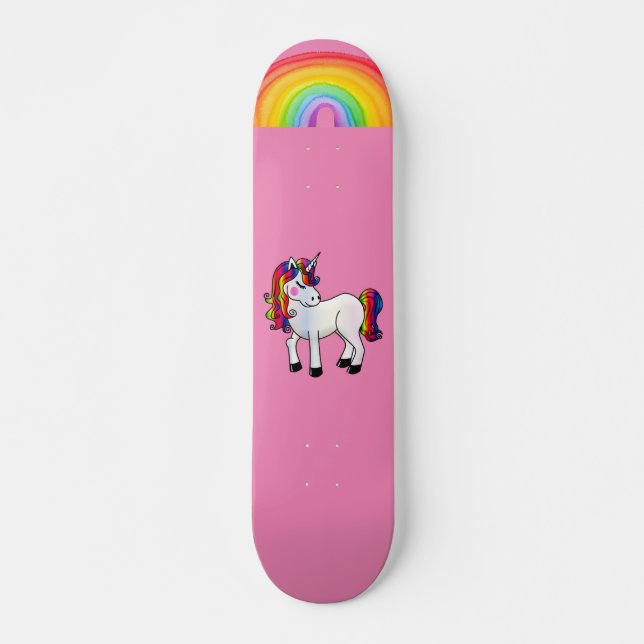 UNICORN RAINBOW PINK SKATEBOARDS FOR GIRLS (Front)