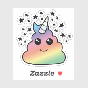 Unicorn Rainbow Poop Emoji 