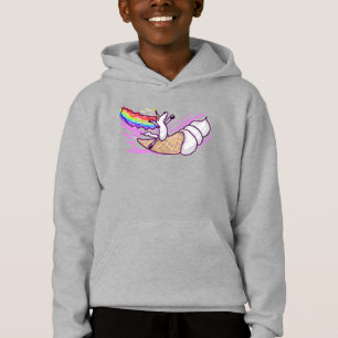Unicorn Rainbow Riding Ice Cream Cone