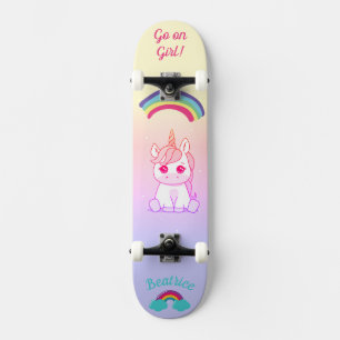 Unicorn rainbow Skateboard