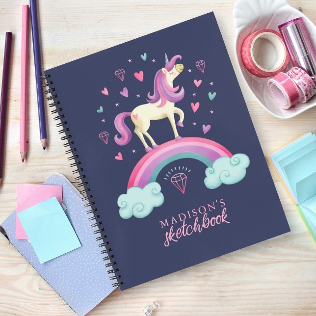Unicorn Rainbow Sketchbook Notebook (Creator Uploaded)