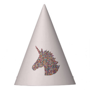 Unicorn Rainbow Sprinkles Party Hat