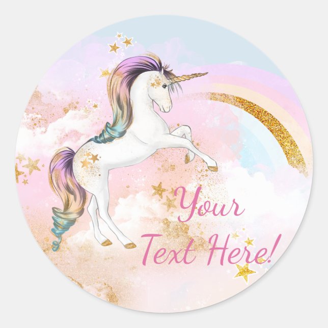 Unicorn Rainbow Stickers (Front)