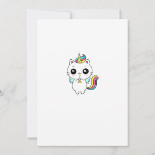 Unicorn, rainbow unicorn, cute invitation