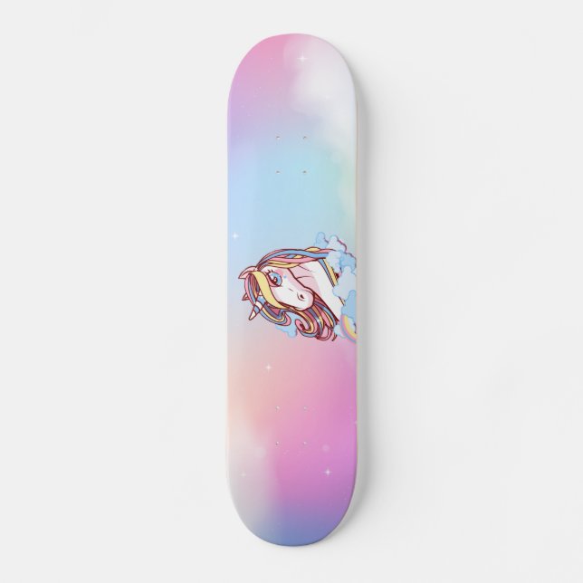 Unicorn & Rainbows Skateboard (Front)