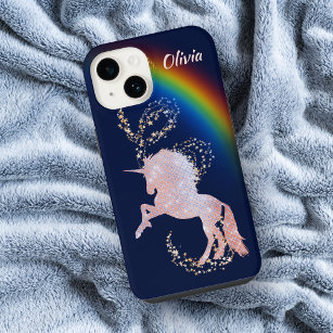 Unicorn Rainbox Stars Sparkle iPhone 14 Case