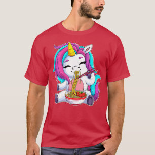 Unicorn Ramen Kawaii Anime Japanese Food Gift Girl T-Shirt