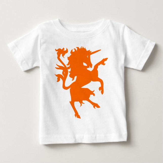 Unicorn Rampant Baby T-Shirt (Front)