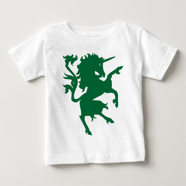 Unicorn Rampant Baby T-Shirt (Front)