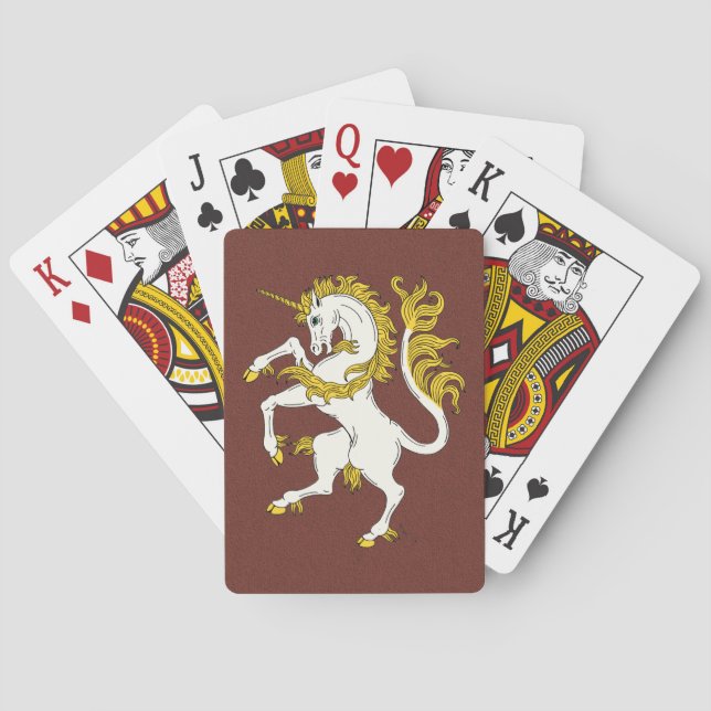 Unicorn Rampant Playing Cards (Back)