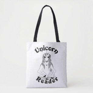 Unicorn Reader - Tote Bag, Medium Bag