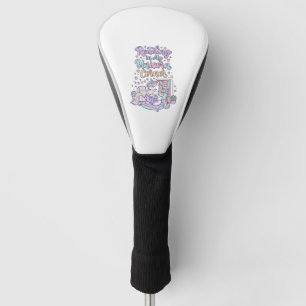 Unicorn Reading in My Unicorn Corner Cute Pastel T Golf Head Cover