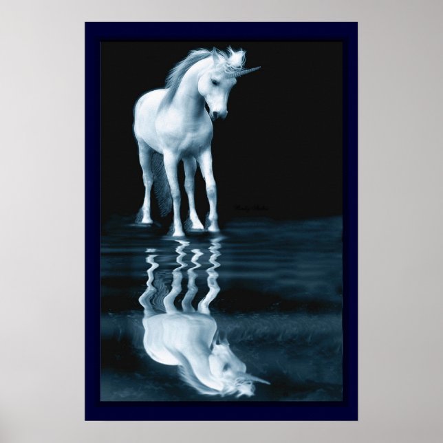 Unicorn Reflections Print (Front)