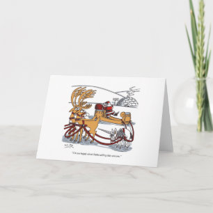 Unicorn Reindeer greeting card