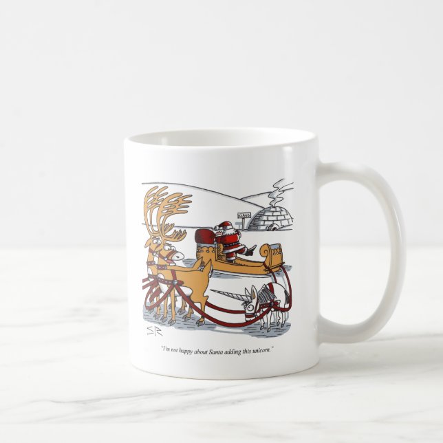 Unicorn Reindeer left hand mug (Right)