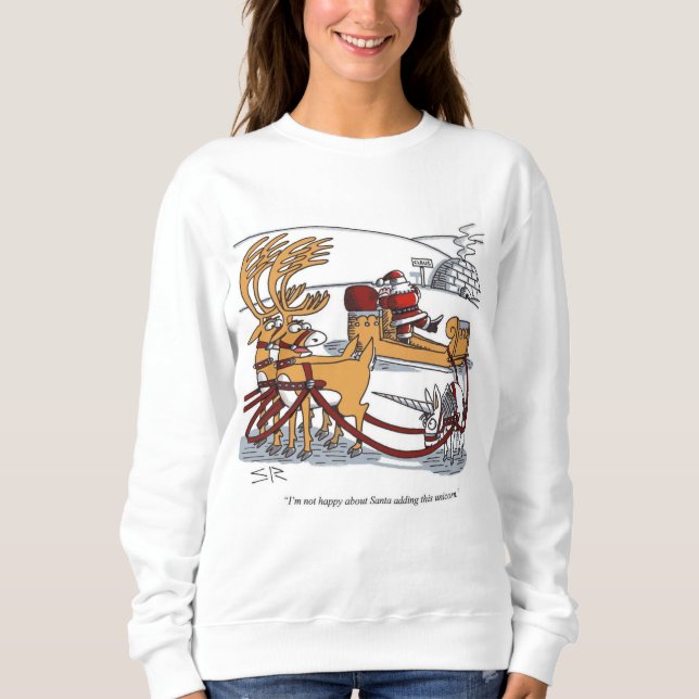 Unicorn Reindeer women sweatshirt (Front)