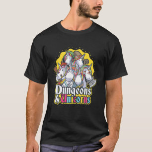 Unicorn Retro Style T Women RPG Dungeon Funny Nerd T-Shirt
