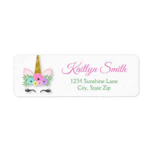 Unicorn Return Address Label