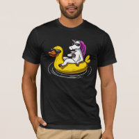 Unicorn Riding Bath Duck Float Funny Pool Party