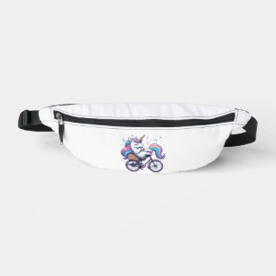 Unicorn Riding Bicycle Boys Girls Women Kids Teens Bum Bags