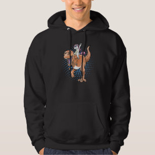 Unicorn Riding Rex Dinosaur Hoodie