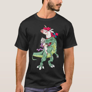 Unicorn riding trex 4 T-Shirt
