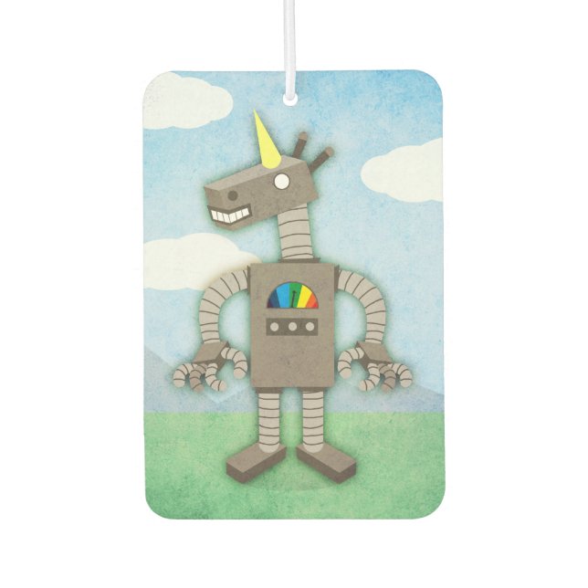 Unicorn Robot Car Air Freshener (Front)