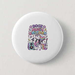 Unicorn Rock Music Unicorn Charming Marketplace Ar 6 Cm Round Badge