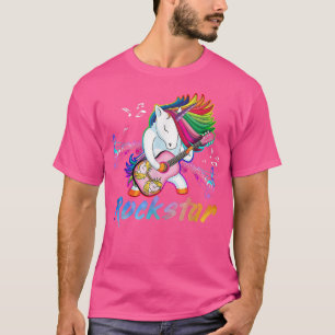 Unicorn Rock star Guitar Rockin' music singer T-Shirt