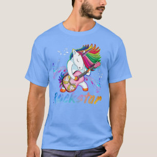 Unicorn Rock star Guitar Rockin music singer Tee11 T-Shirt