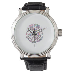 Unicorn Rodeo but Make It Magical Funny Cute Gift Watch
