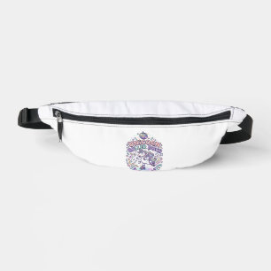 Unicorn Roller Disco Graphic Design T-Shirt Design Bum Bags